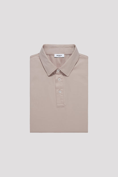 Bolonia Sand Long Sleeve Polo Shirt