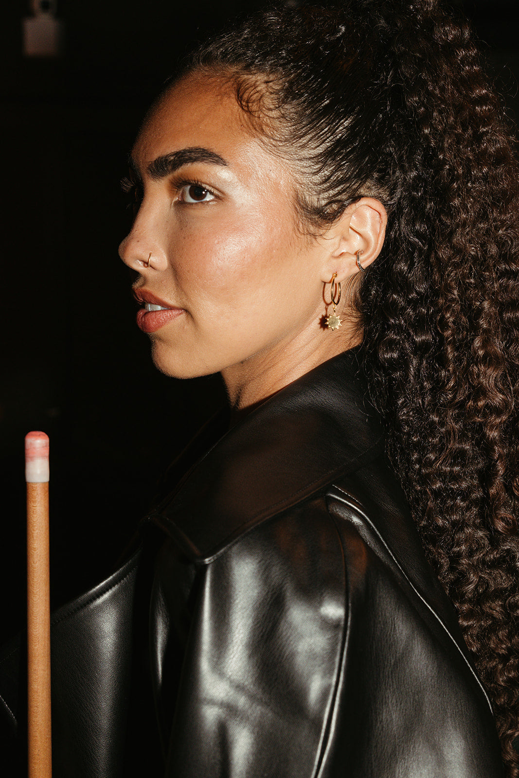 Luster Hoop Earrings - Gold