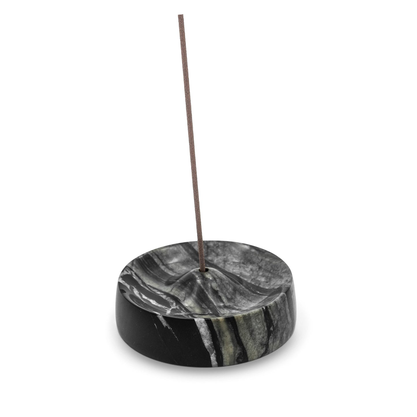 Incense Holder - Black Marble