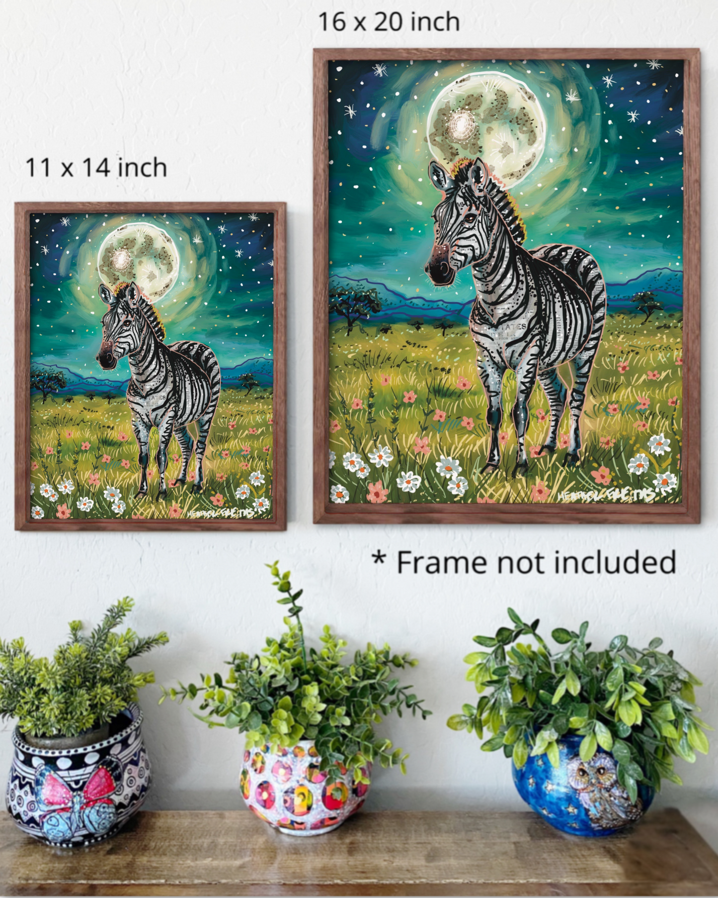 Floral Zebra Print