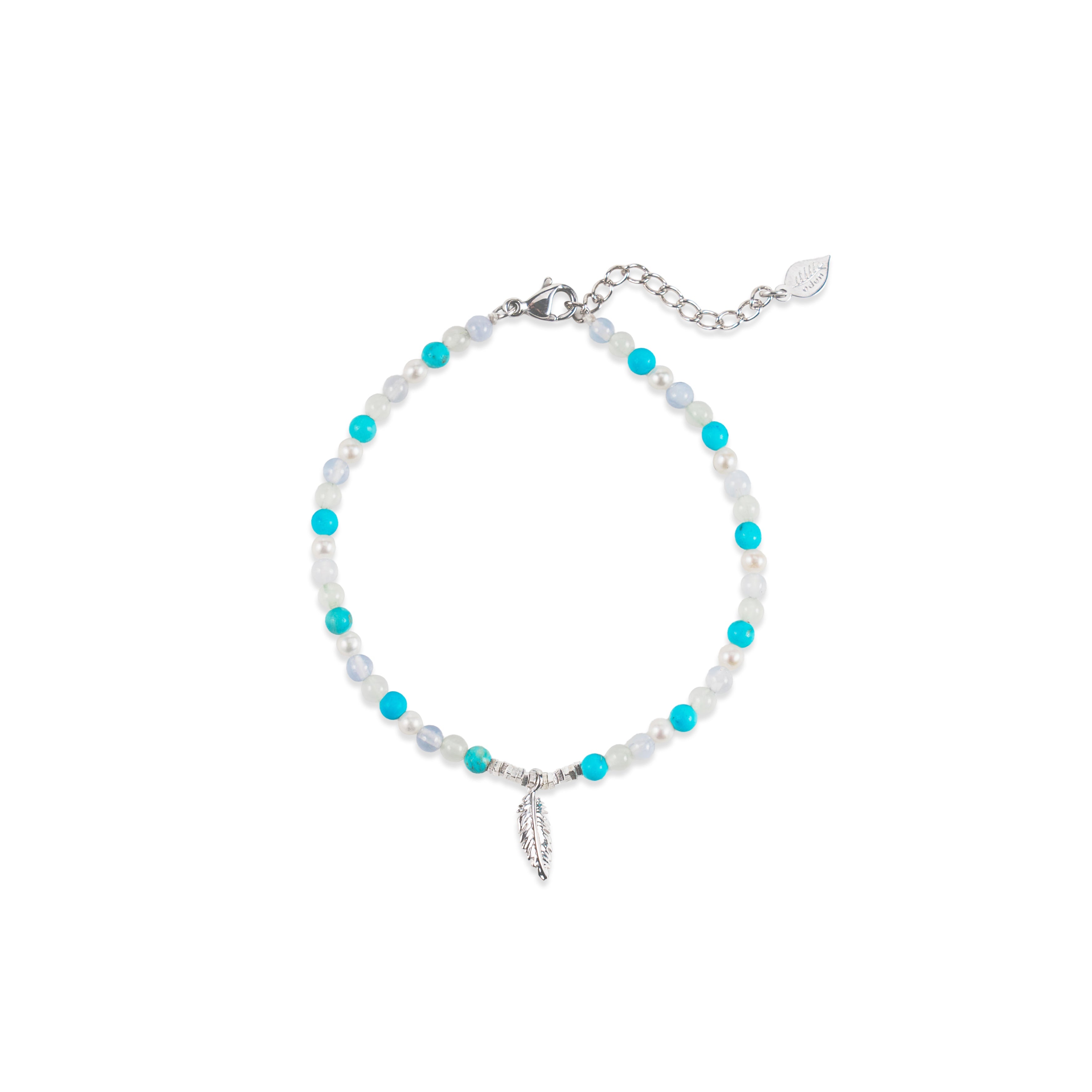 Song of Celebration Feather Beaded Bracelet