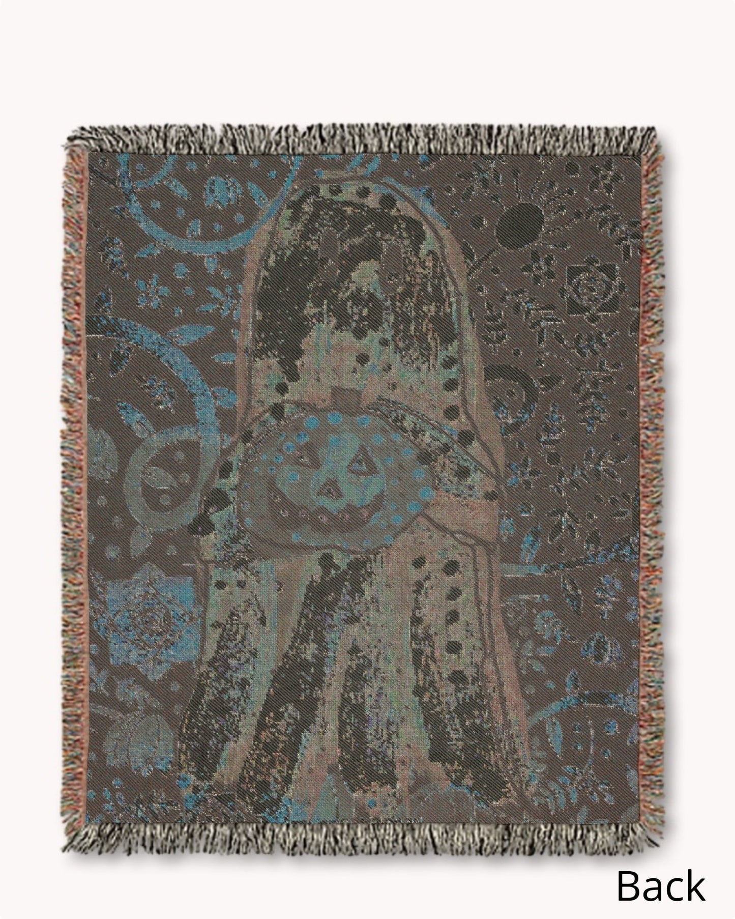 Gold Ghost Woven Blanket Tapestry