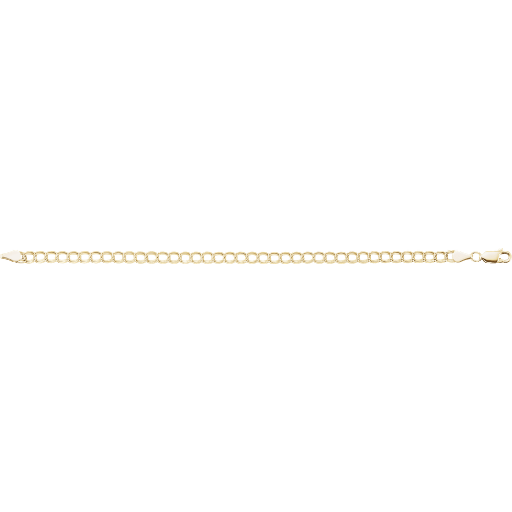 Chaîne Élégante 14K Gold Curb Bracelet