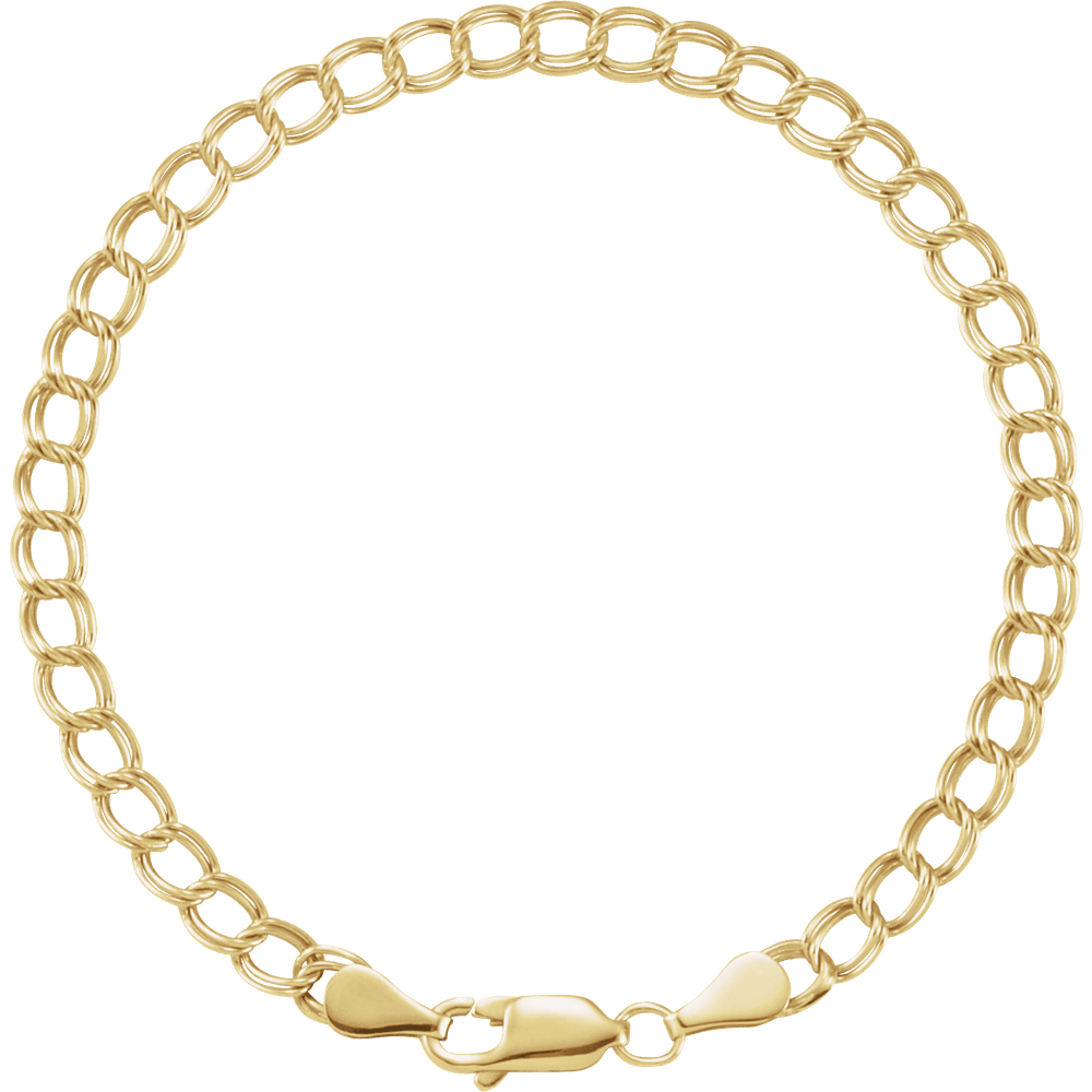 Chaîne Élégante 14K Gold Curb Bracelet