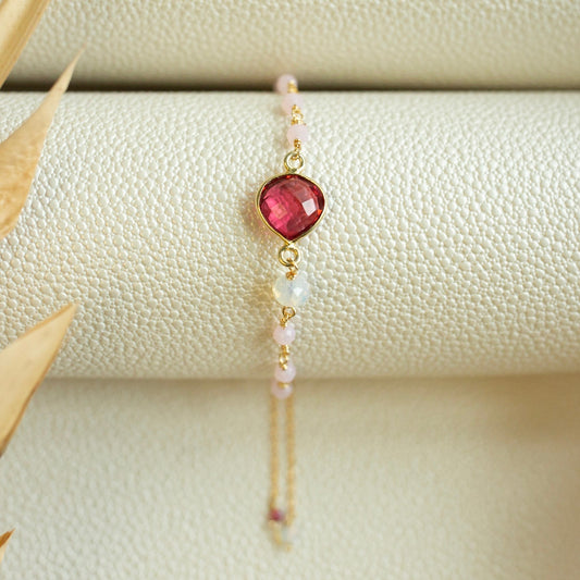 Pink Tourmaline Ballet Bracelet