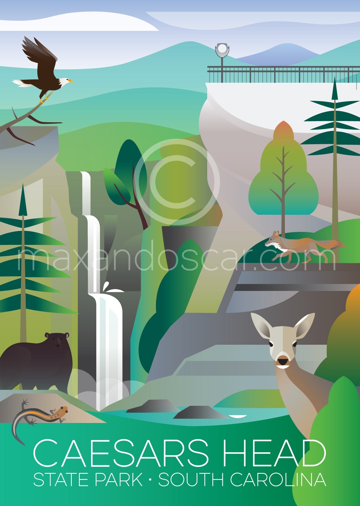 CAESARS HEAD STATE PARK PRINT