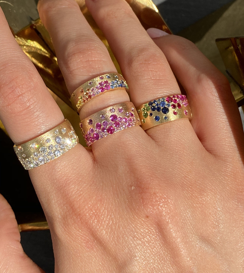 Ruby & Pink Sapphire Celestial Cigar Band
