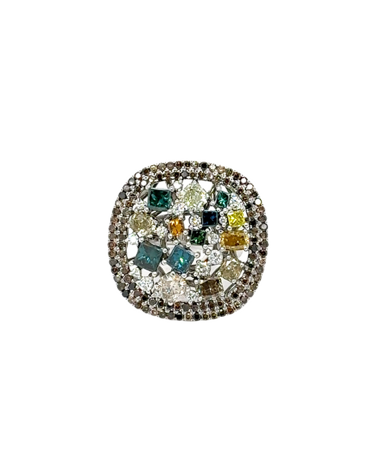 Colored Diamond Ring