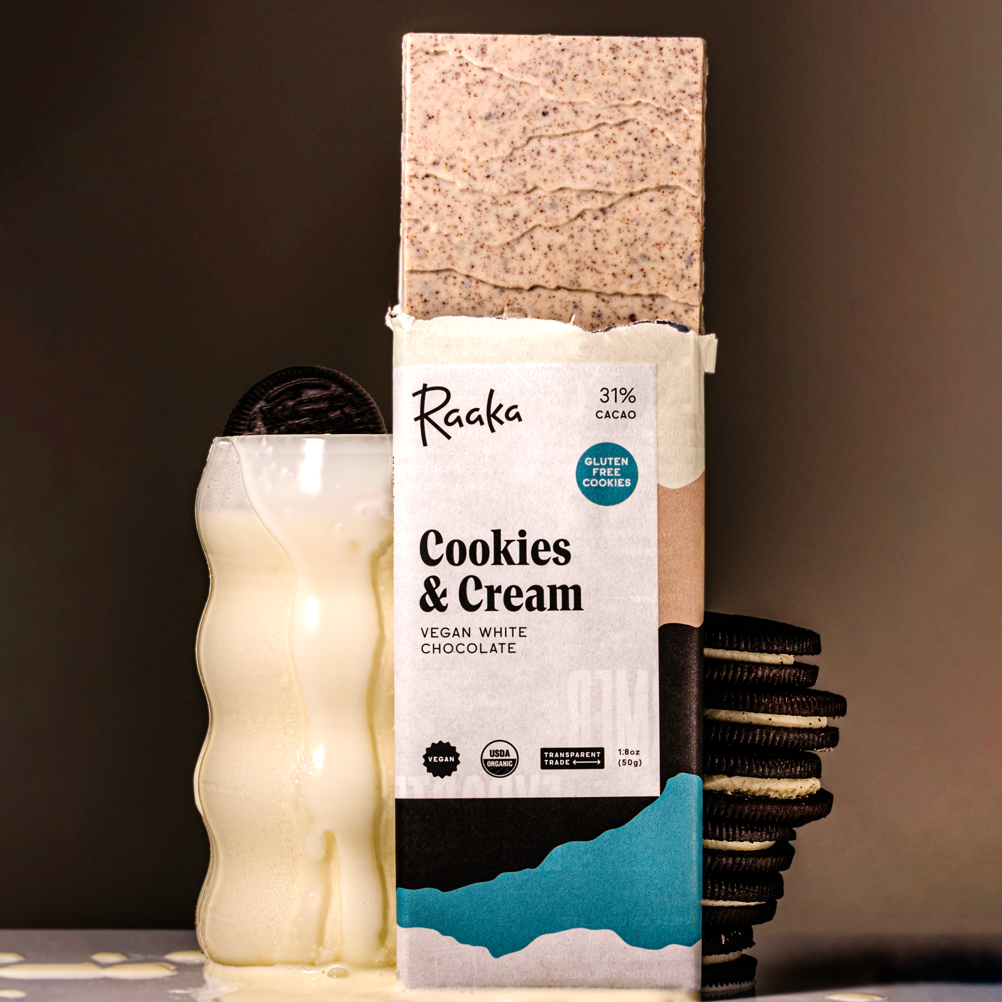 Cookies & Cream bar with cookies and milk!