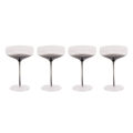 Smoke Stem Coupe Glasses