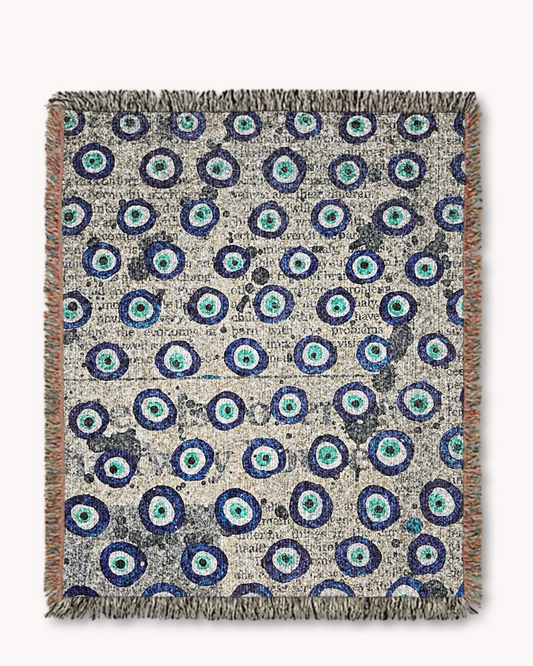 Evil Eye Energy Woven Blanket