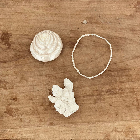 Petite Vintage Pearl Anklet