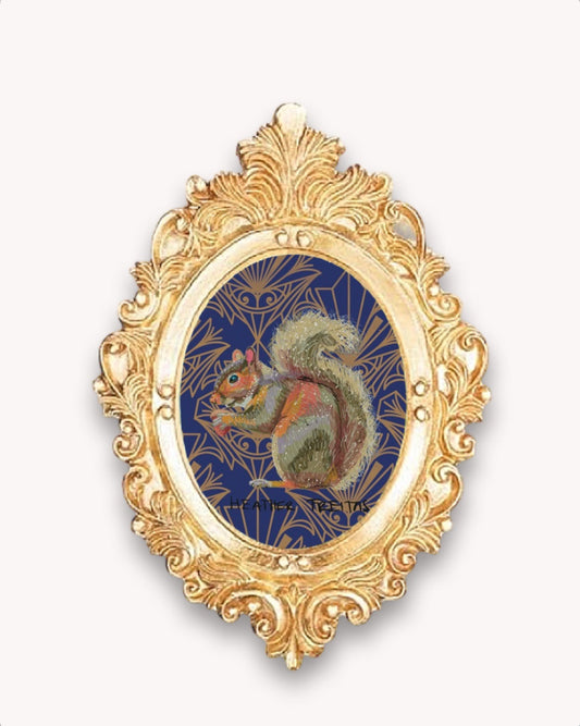 Squirrel Framed Magnet ( Small )