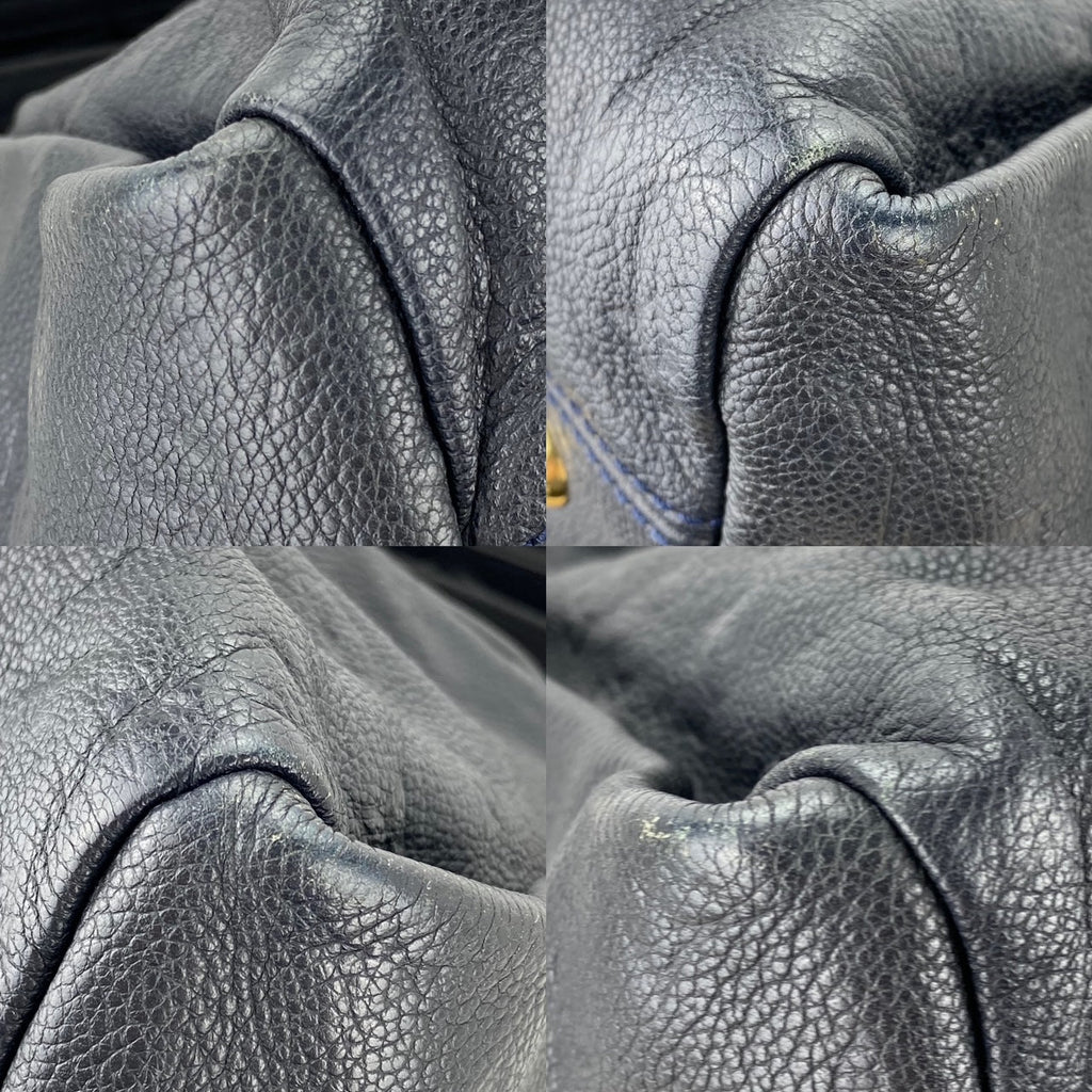 LOUIS VUITTON Artsy MM Monogram Empreinte Infini Blue Tote Hand Bag