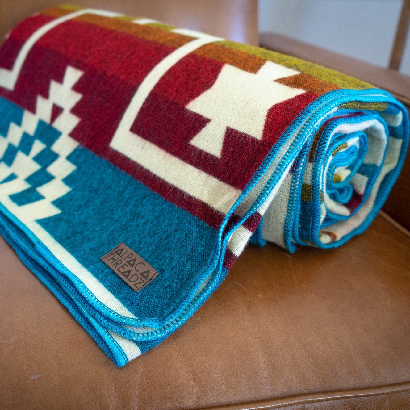 Andean Alpaca Wool Blanket - Santa Fe