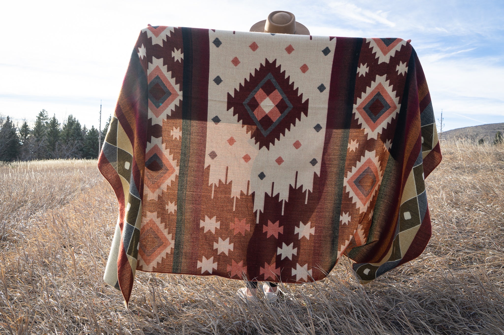 Andean Alpaca Wool Blanket - Western