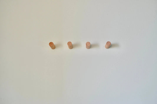 Modern Wood Hook - Walnut & Beech Wood