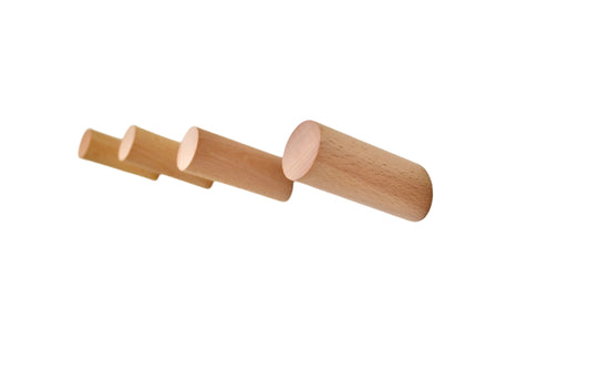 Modern Wood Hook - Walnut & Beech Wood