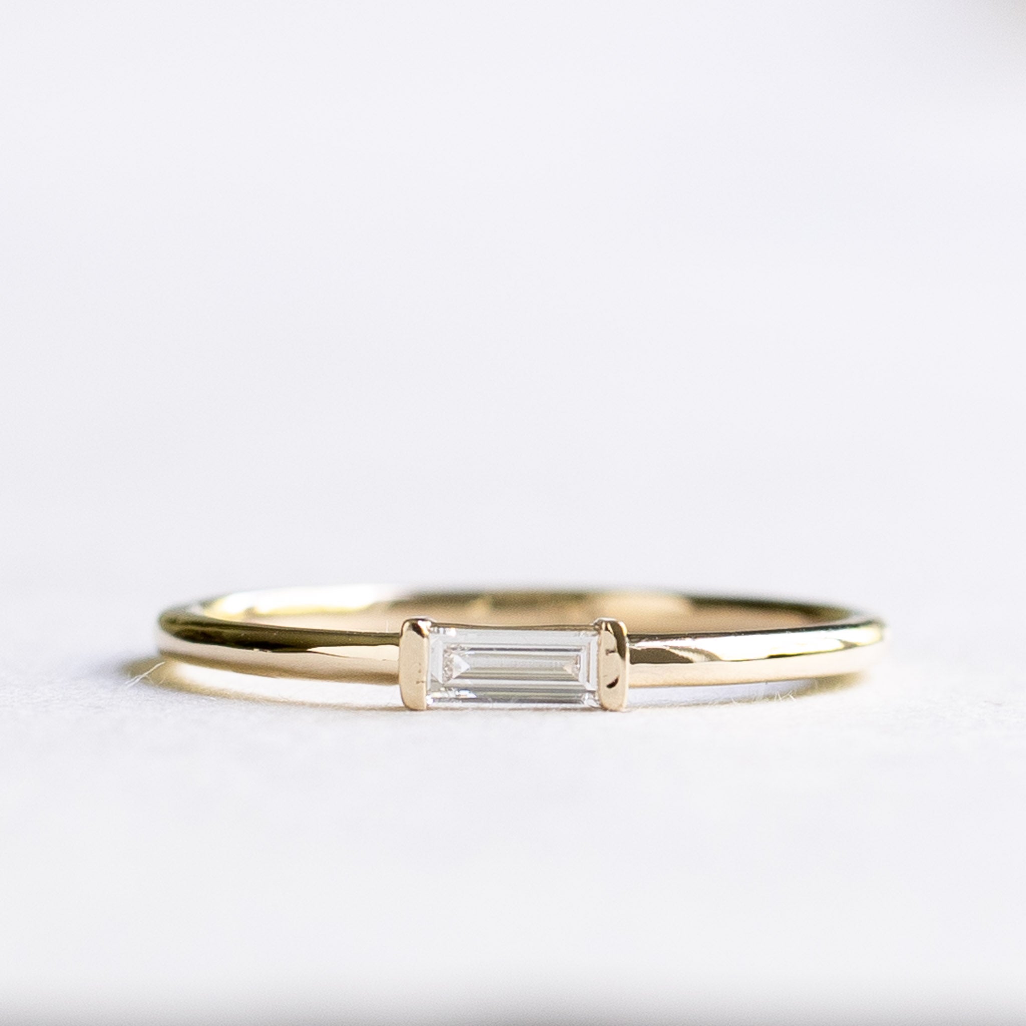 14K Baguette Diamond Ring