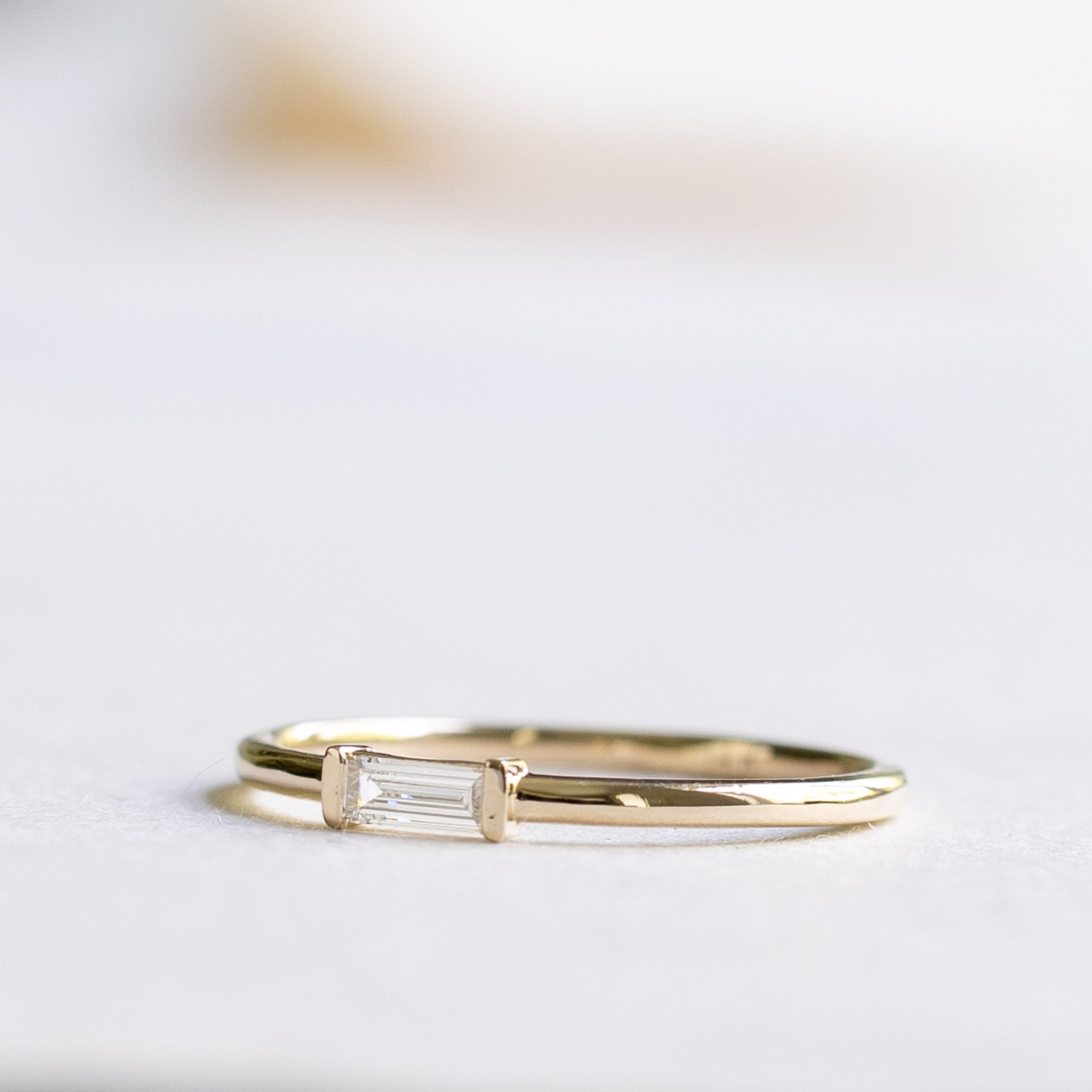 14K Baguette Diamond Ring