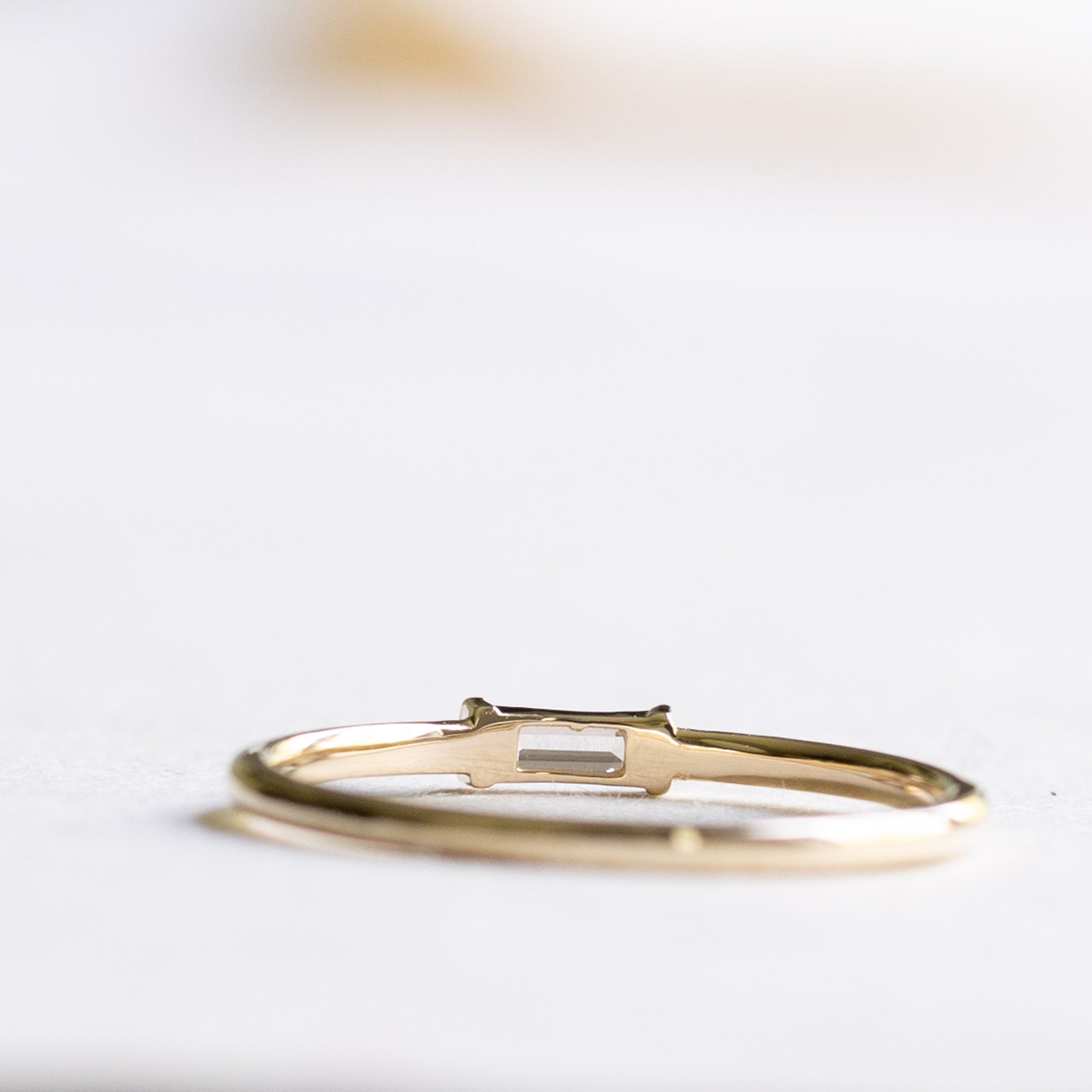 14K Baguette Diamond Ring