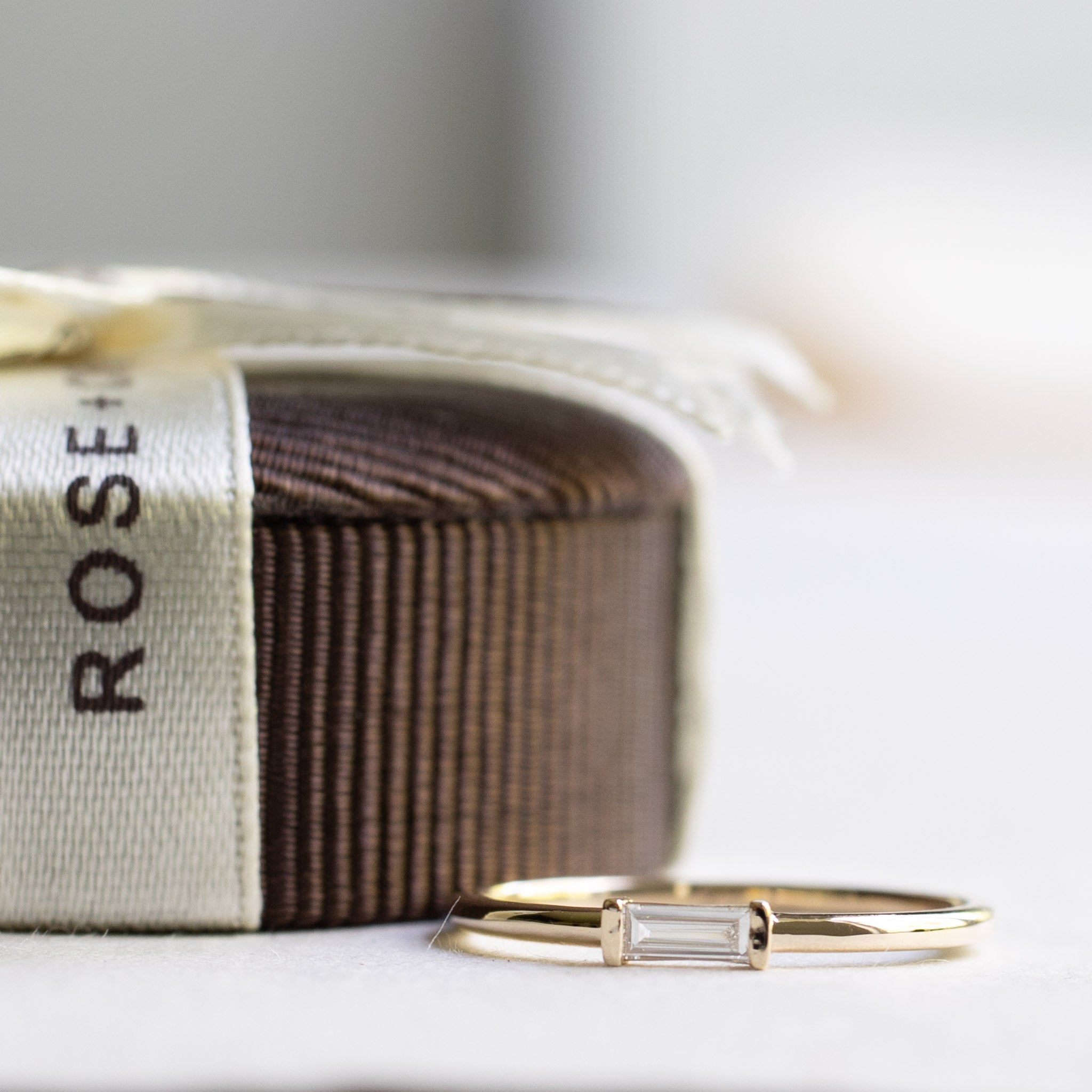 14K Baguette Diamond Ring