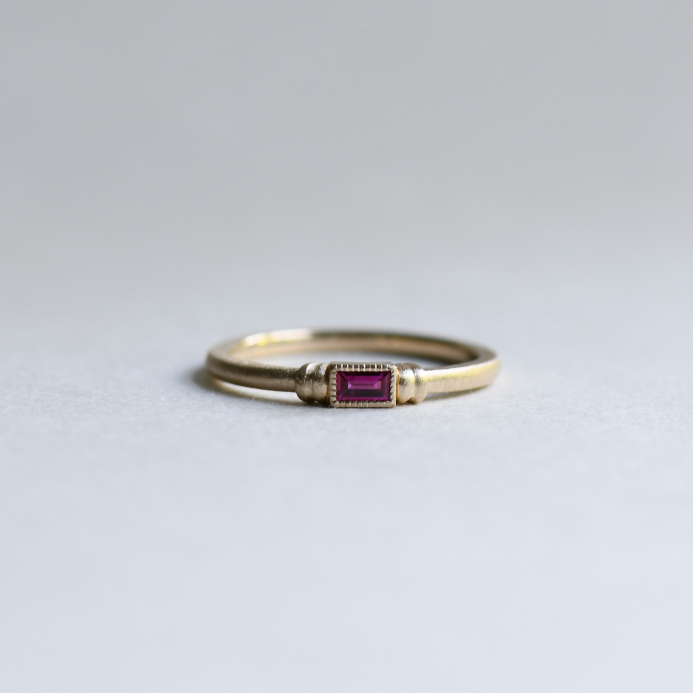 Baguettte Ruby Ring