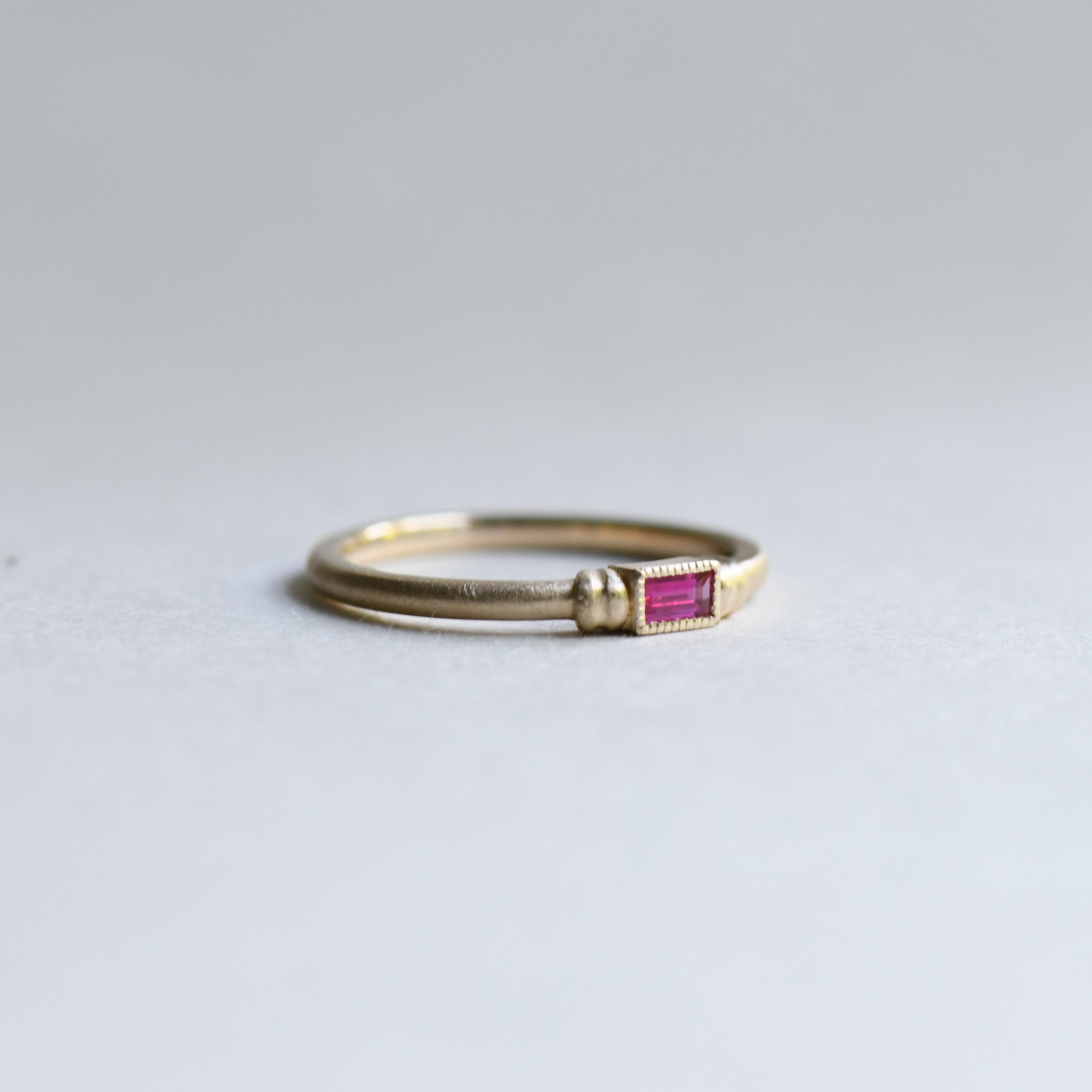 Baguettte Ruby Ring