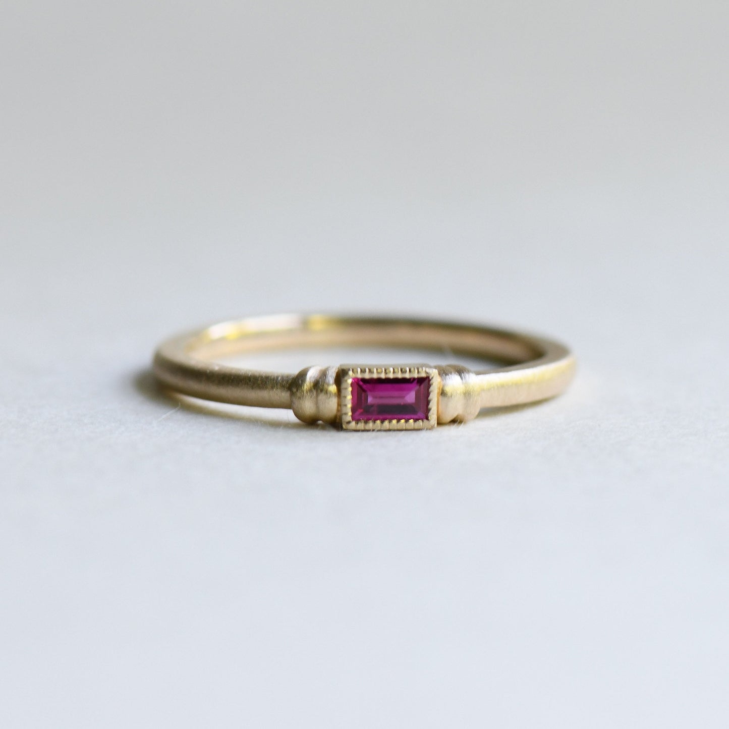Baguettte Ruby Ring