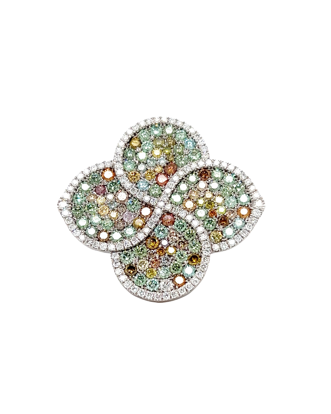 Desert Rose Multi Color Diamond Ring