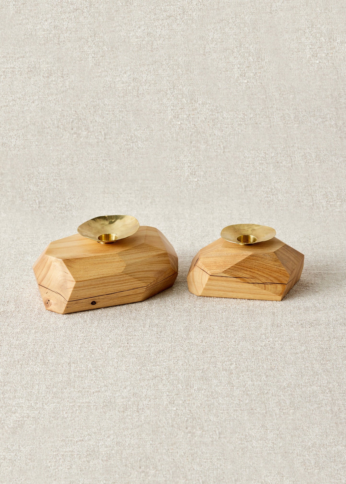 Wood Incense and Candle Holder by Dor+Kie