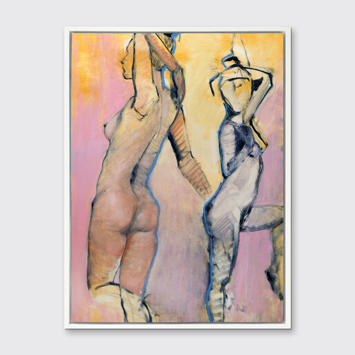 Dual Figures IV - Open Edition Canvas Print