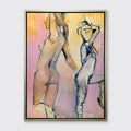 Dual Figures IV - Open Edition Canvas Print