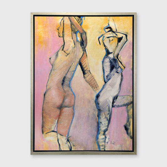 Dual Figures IV - Open Edition Canvas Print