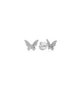 Diamond Butterfly Stud Earring