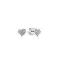 Diamond Heart Stud Earring