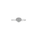 Diamond Oval Ring