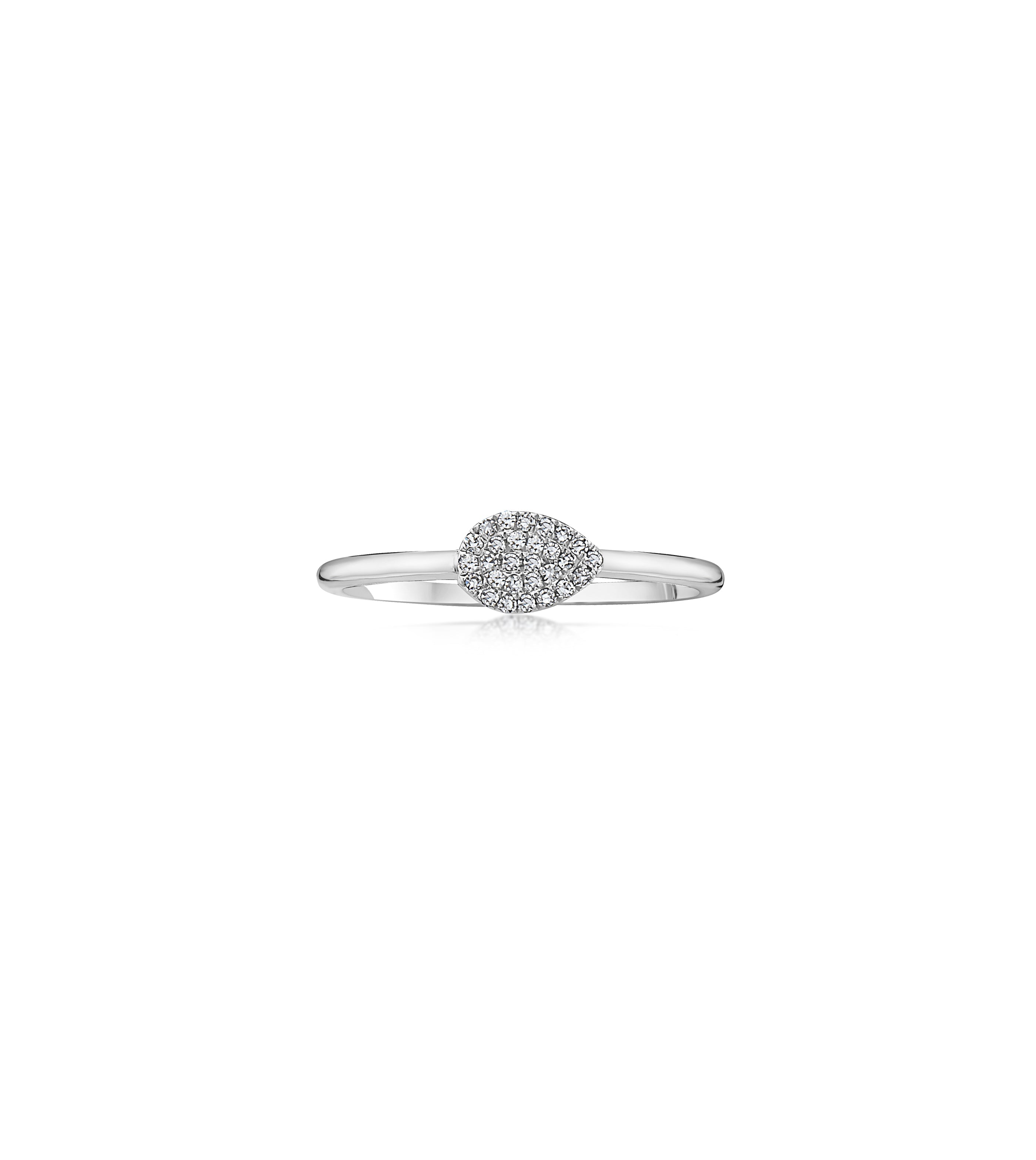 Diamond Pear Ring