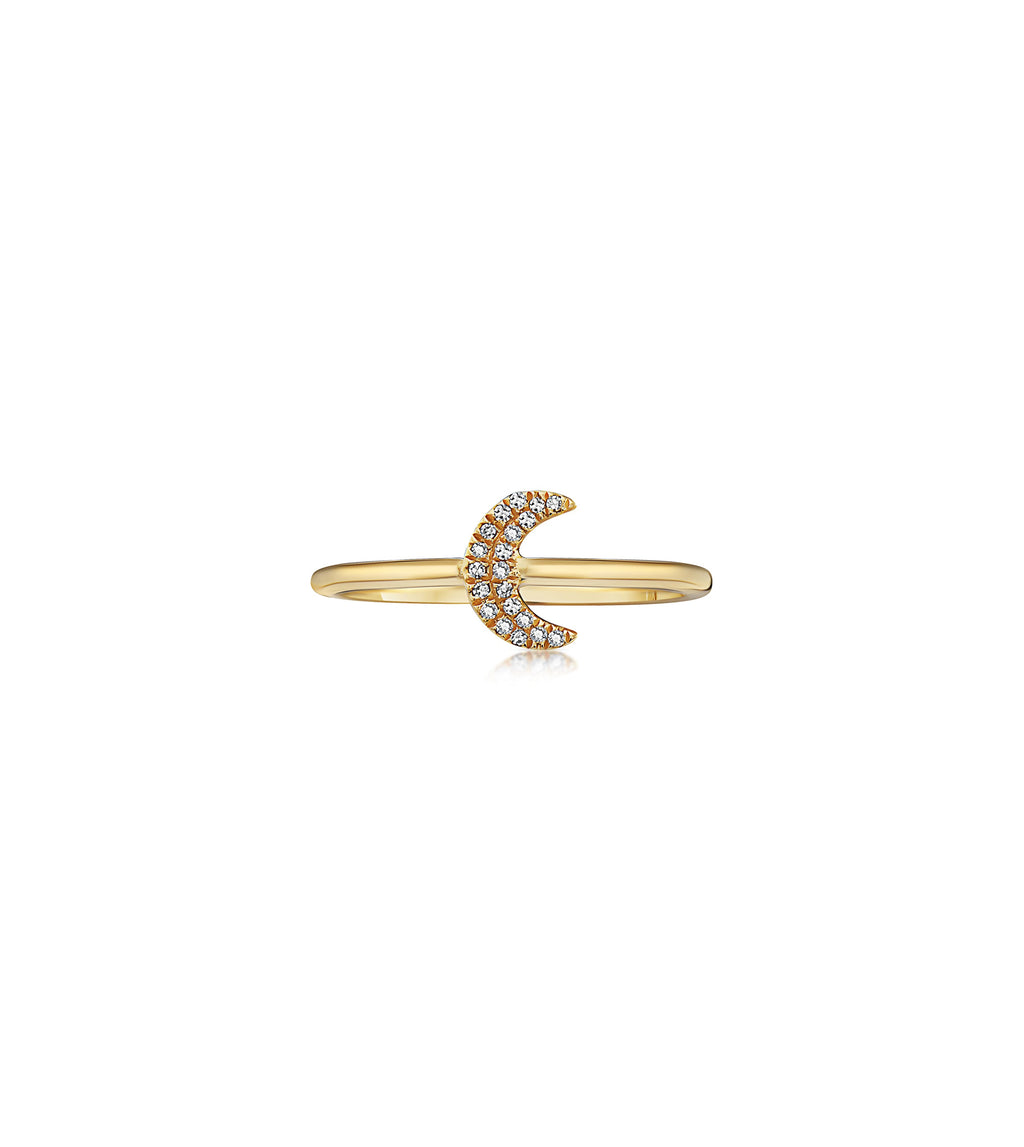Diamond Moon Ring