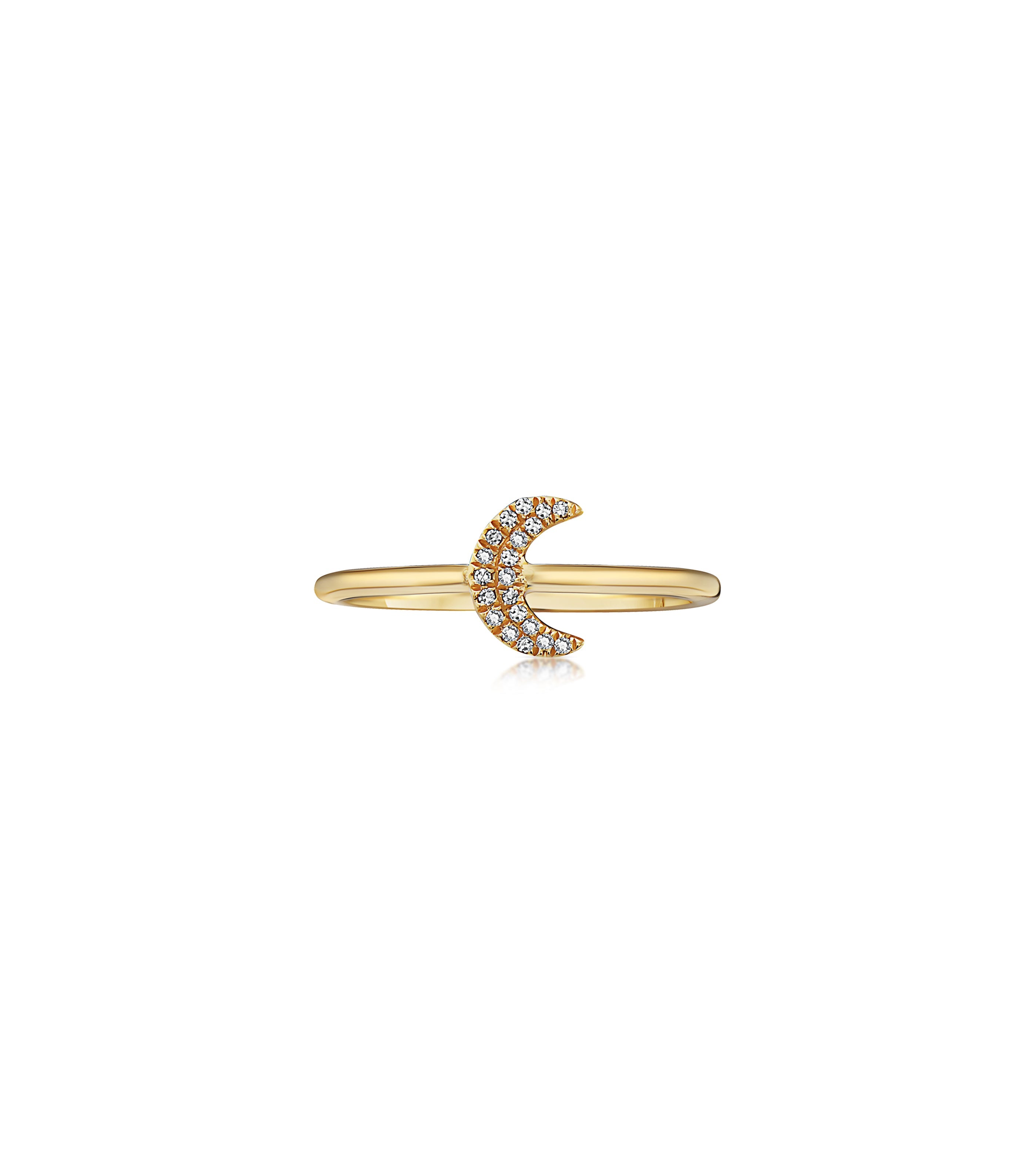 Diamond Moon Ring