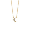 Diamond Moon Necklace
