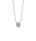 Diamond Hexagon Necklace