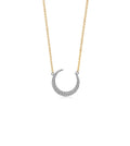 Diamond Crescent Moon Necklace