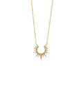 Diamond Sunburst Necklace