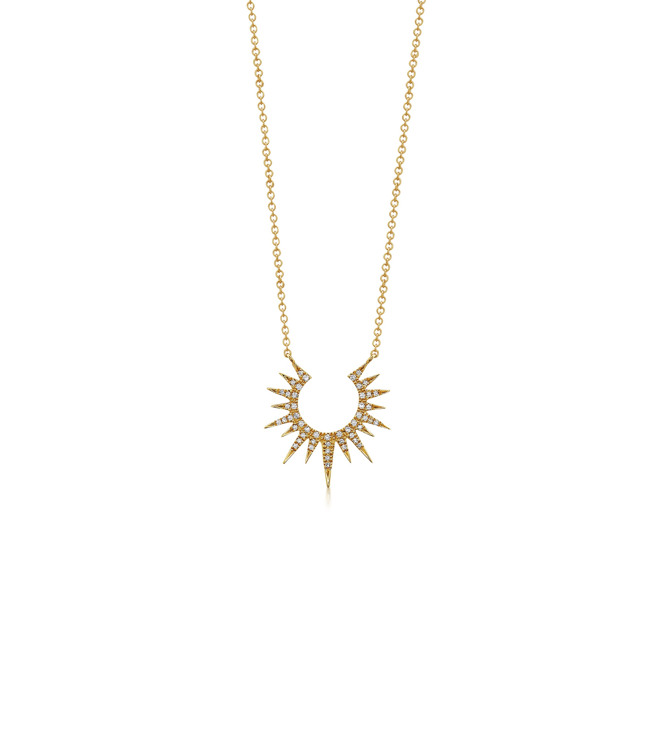 Diamond Sunburst Necklace