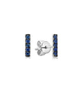 Sapphire Bar Stud Earring