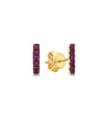 Ruby Bar Stud Earring