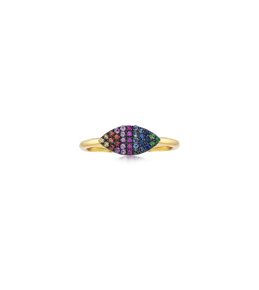 Rainbow Marquise Ring