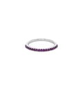 Pink Sapphire Stackable Band
