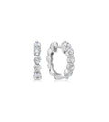 Diamond Single Prong Huggie Earring
